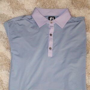 FootJoy Athletic Fit Striped Golf Polo